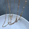 Chains 10pcs/lot 45cm Copper Chain With Beads