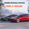 Novo para tesla modelo 3 + highlander 2024 painel de carregamento sem fio console central almofada de silicone antiderrapante acessórios interiores