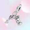 Ny ankomst 100 925 Sterling Silver Key Door Knob Dangle Charm Fit Original European Charm Armband Fashion Jewelry Accessories9924762