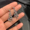 Stud Earrings Vintage Zircon Christmas Tree For Women Temperament Rhinestone Tassel Drop Earring Party Jewelry Gifts