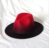 Men and womens jazz hats for young and old alike mens summer wide brim Panama gradient hats df209