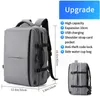 Mochila expandible de gran capacidad para hombre, bolso de viaje para ordenador portátil de 15,6 pulgadas, carga USB, espacio multicapa, Mochila antiladrones