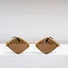 Sunglasses Metal Diamond Small Frame Men's Glasses 1213 Fashion Personality Hip Hop Style Women 6 Colors Black Green Pink Gold