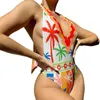 Mulheres femininas de roupas de banho dianteiras sobre roupas de banho Hollow Bathing Suits Monokinis Fat Bikini