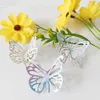 Yeni 4pcs Butterfly Metal Kesme DIY Scrapbooking Albüm Dekorasyon Kabartma Kabartma Die Kesim Üç Boyutlu Çiçek Kartları Yapımı