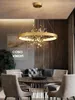 Pendant Lamps Chandeliers Art Decor Living Room Ing Modern Lamp For Bedroom/Dinning Circle Suspension With Stainless Steel Lights