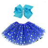 Stage Wear Gonna in tulle per ragazza Bow Ballet Dress Up Colorful Party Performance Accessori per capelli Prop Cosplay Halloween Carnival Birthday