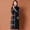 Robe pull classique à rayures pour femmes, manches longues, col rond, décontractée, vacances, coupe élégante, robe pull, automne hiver 2023, douce et chaude, robes de fête