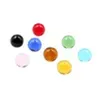 4mm 6mm 8mm 12mm quartz glass Terp Pearl Ball hookah Insert with Red Blue Green Clear Top Pearls for Smoking Nail ZZ