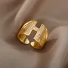 Cluster ringen een Z -letter verstelbaar voor vrouwelijke mannen roestvrij staal alfabetnaam initialen trouwring anillo esthetische sieraden cadeau 230424