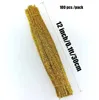 Creative Arts and Crafts Supplies Cure-pipes métalliques Paillettes Tiges de chenille pour bricolage Artisanat Décorations Projets scolaires créatifs (6 mm x 12 pouces, 100 pièces/paquet