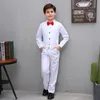 Костюмы Lolanta 4pcs Kids Boys Формальные жилеты для детской одежды наборы свадебных фортепиано наряды 3-12 лет 230424