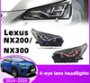 レクサスNX200/NX300 2014-2020ヘッドランプDRLデュアルビームレンズ信号ライトプロジェクター用のカースタイリングLEDヘッドライト