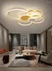 Lampes suspendues lustres de plafond à LED modernes lumières rondes nordiques pour salon chambre restaurant intérieur décor à la maison éclairage