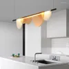 Ljuskronor Post Modern Chandelier Nordic Luster Couleur Strip Light Bar Counter Design Lamp Decoration Dinning Room