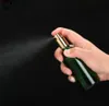 440 teile/los 30 ml Zerstäuber Nachfüllbare Pumpsprühflasche Leere Grüne Parfümglasflaschen Mit Schwarzgolddeckeln