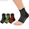 Enkelsteun 2PCS Sport Veiligheid Ank Ondersteuning Ank Elastische Brace Guard Ondersteuning basketbal voetbal Bescherming Ank Brace Q231124