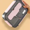 Ensembles de vaisselle Boîte à lunch de stockage portable Conteneur étanche Four à micro-ondes pour enfants Travailleur Boîte à bento Boîtes