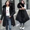 Women's Down Parkas Winter Jacket 2023 Women Parka Clothes Long Coat Wool Liner Hooded Fur Collar Thick Warm Snow Wear Padded 231123