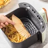 NIEUW 100/50PCS Luchtfriteuterpapier 20/16 cm Siliconenolie Papier Telolie Oliebestendig papier Airfryer Bakpapier Luchtfriteus