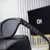 Дизайнер канала Chanels Солнцезащитные очки Женские мужские модные трендовые солнцезащитные очки Дорожные солнцезащитные очки в большой оправе с защитой от ультрафиолета 0824 Коричневые очки 859