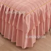 Bedkjol Dekorativ prinsessa säng kjol säng täcker hem sovrum förtjockar säng kjol non-halp madrass täcker protecor bäddar utslaget sängkläder 230424