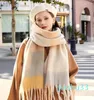 scarf fashion women scarf 2023 winter head scarf tassel long cashmere women shawl