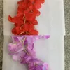 100 teile / los 24 Farben Künstliche Seidenblume Wisteria Blumenrebe Hausgarten Wandbehang Rattan DIY Party Hochzeit Dekoration C120271n