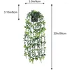 Decorative Flowers Hanging Artificial Plants Eucalyptus Leaves Vines Fake Potted Indoor And Outdoor Wall Decoration