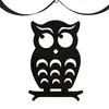 Toilet Paper Holders Staring Owl Cute Cast Iron Animal Black Paper Towel Holder Wall-Mount Bath Tissue Toilet Roll Jewelry Organizer Bronze M4YD 231124