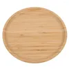 Plates Serving Tray Round Bamboo Dinner Small Fruit Jewelry Salad Platter Jewlery