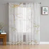 Curtain Abstract Marble Texture Tulle Sheer Curtains For Living Room Decoration Window Bedroom Kitchen Voile Organza Drapes