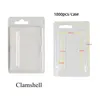 USA STOCK Embalagem clamshell para 510 cartuchos Vape 1ml 0,5ml 1ml Atomizador Clear PVC Blister Embalagem de varejo para cartucho de óleo Vaporizador Carrinhos Caso emty