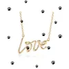 TI: s högkvalitativa gåva Classic Love Letter Necklace Fashionable Mortile Diamond Clavicle Chain Holiday Forward Manufacturer Direct Sales 0R7T