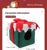 kennels pens YOKEE Christmas Gift Box Cozy Nesk Cat House Cave Dog Kennel Winter Warm House Four Seasons Universal Sweet Kittens Basket Bed 231123