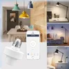 Smart Home Control Tuya WiFi -glödlampa Adapter E27E26 LAMP HOLDER BASE TIRLESS VOICE CONVERTOR ARBETE MED ALEXA Google 231123