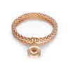 Charme pulseiras snap botão pulseira caber 18mm ajustável círculo intercambiável pulseiras para mulheres meninas moda noosa jóias gota d dhgwy