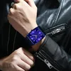 NIBOSI hommes montre Rectangle noir or acier inoxydable étanche luxe montre à Quartz étanche analogique Relogio Masculino2421