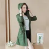 Women's Trench Coats Women Coat 2023 Female Spring Autumn Casual Student Windbreaker Ladies Loose All-match High-end Lining C555