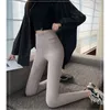 Leggings da donna GCAROL Pantaloni da donna in lana spessa con gambe lunghe a vita alta Fitness senza cuciture in inverno Può essere indossato sotto zero gradi Celsius 230424