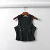 Women's Tanks Speed Sell Through Style Summer Stitches Round Collar Small Vest Tank Tops Women Solid Cotton Cn(Origin) Appliques
