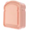 Plattor Toast Shape Holder Sandwich Box Dressing Containrar Små mellanmål Containrar utomhus