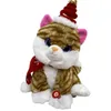 Christmas Toy Supplies Singing Plush Toy Stuffed Animal Musical Electric Dancing for Cat Dog Christmas 231124