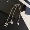 Colliers Pendentif Collier de créateur 925 Argent Amour Diamant Ras Du Cou De Noce Pendentif Collier De Mode Femmes En Acier Inoxydable Bijoux Sautoirs Bijoux De Luxe