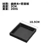 Plates Black Rectangular Wooden Tray El Solid Wood Tea Dessert Plate Sauce Dish Soy Snack Sushi Dishes Christmas