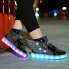 First Walkers Children s Casual Shoes Small Medium sized LED Charging Luminous USB Colorful Light 231123