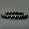 Strand Antik handgjorda 10mm träpärlor armband mens armband Buddha Braslet för handledsyoga meditationsmycken Homme