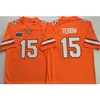 Custom Men College Florida Gators Jerseys Branco laranja azul 15 Tim Tebow Tamanho adulto Personalizar futebol americano Desgaste de jersey Mix Pedidos