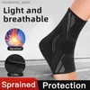 足首サポート1 PCS ANK BRACE COMPRESSION SEVEバスケットボールサッカーランニングスポーツANKガードは、アチルス腱炎を軽減する腫れを軽減するQ231124