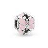925 silverpärlor charms passar pandora charm rosa serie magnolia kärlek hjärtsträng pendelpärlor älskar hjärta blå